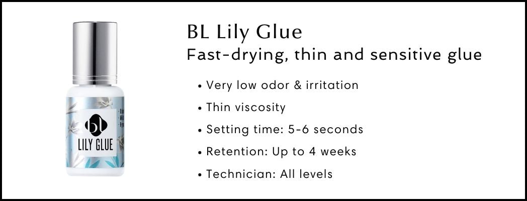 Lily glue - fast drying sensitive glue for eyelash extension