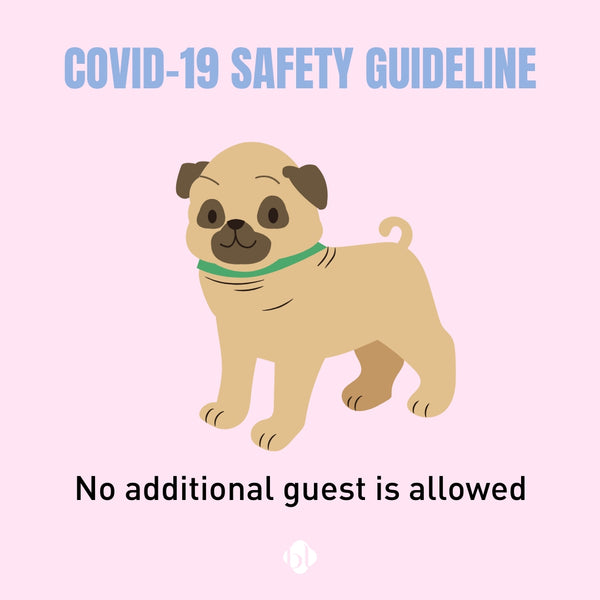 Eyelash Extension Safety Guideline for COVID-19- no additional guest is allowed