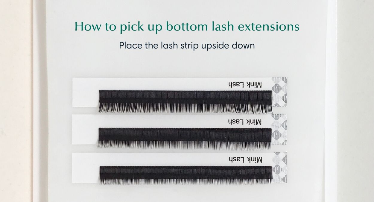 Bottom lash extension supplies - How to set up lashes