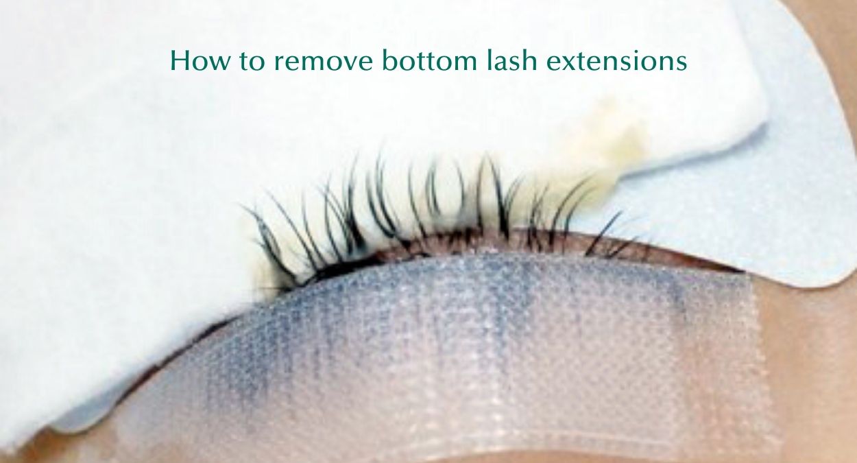 how to apply eyelash extensions to bottom lashes - Removal