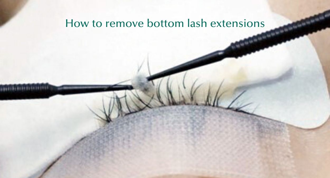how to apply eyelash extensions to bottom lashes - Removal