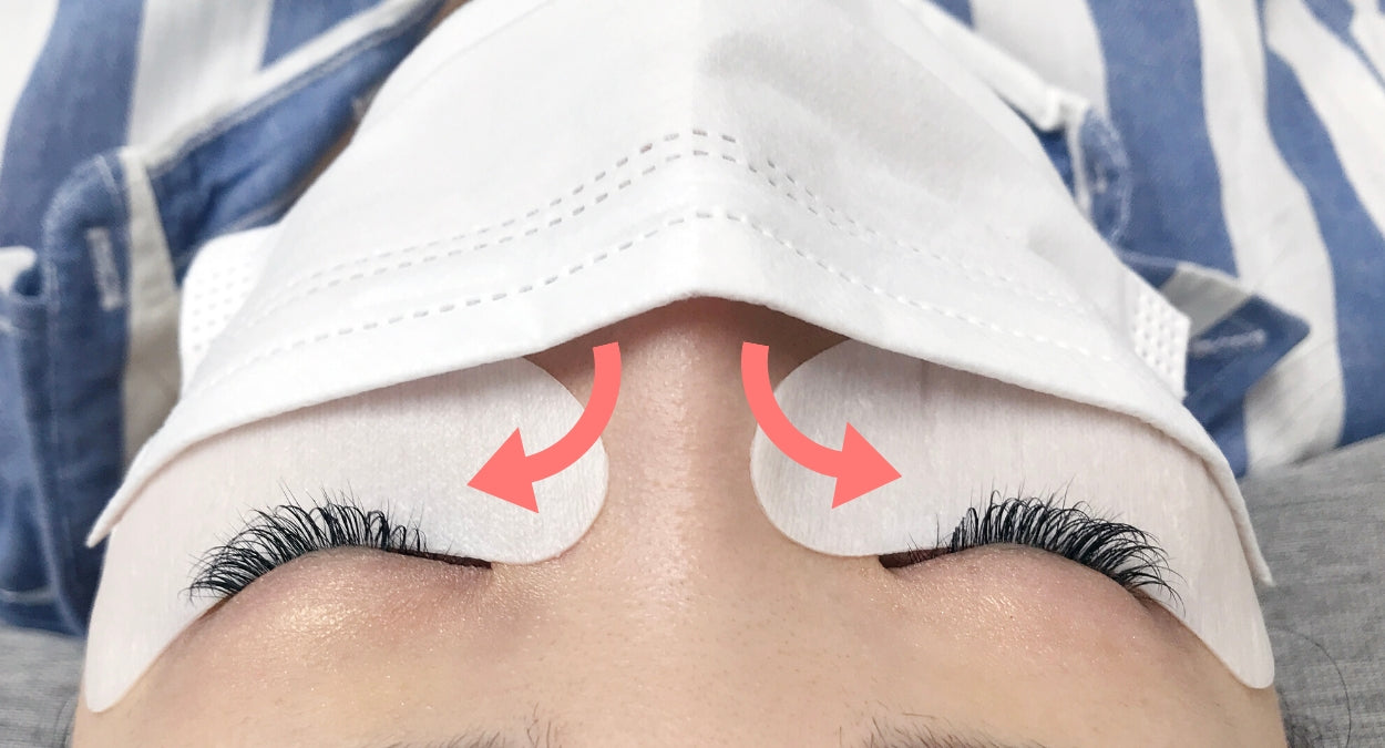 Does wearing a mask cause lash extension retention issues?