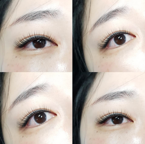 BL blink lash extension student work