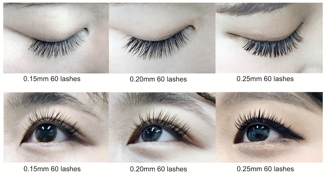 different lash extensions