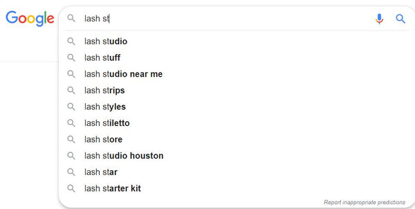 google lash studio search for local seo by blink bl lashes