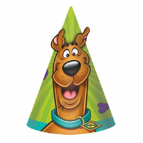 Pack of 8 Scooby Doo Cone Party Hats | Favours | Totally Toytastic