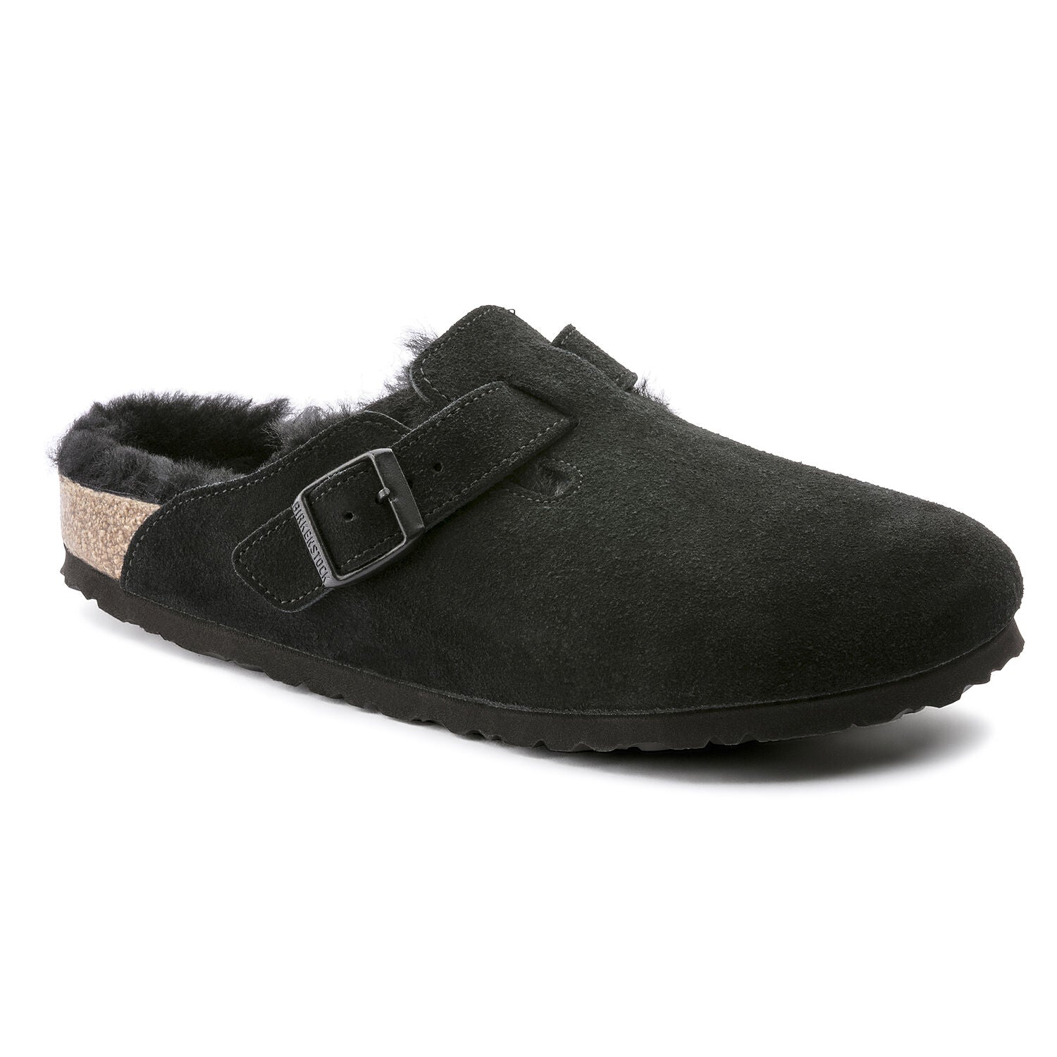 birkenstock boston fur clogs