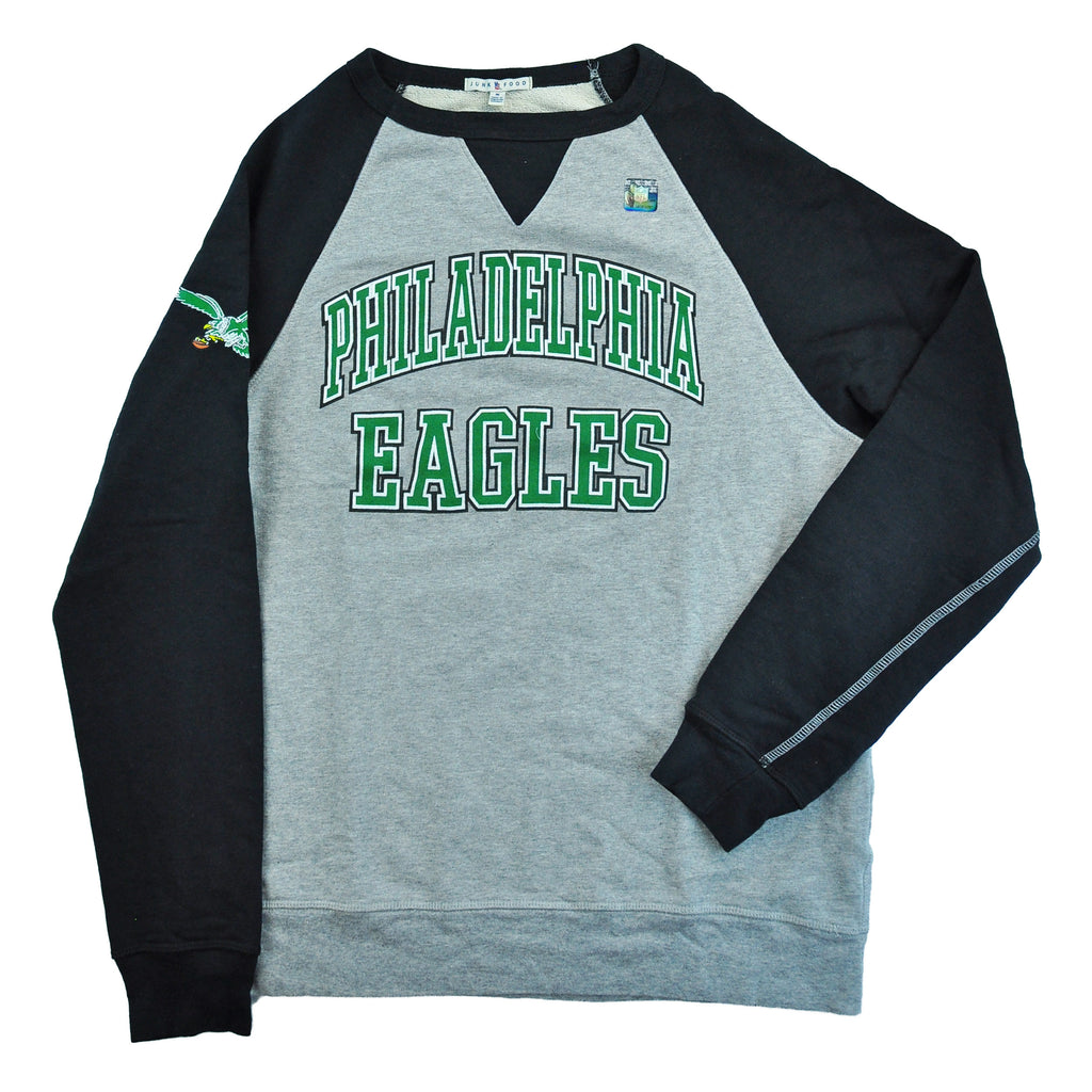 Philadelphia Eagles Text Baseball Style Sweatshirt – Mixed Threads