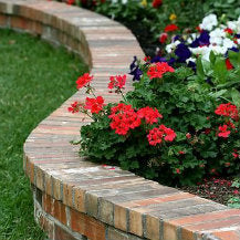 wood flower bed borders