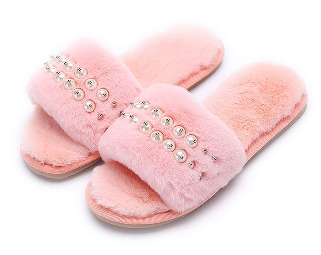 fuzzy flip flop house shoes