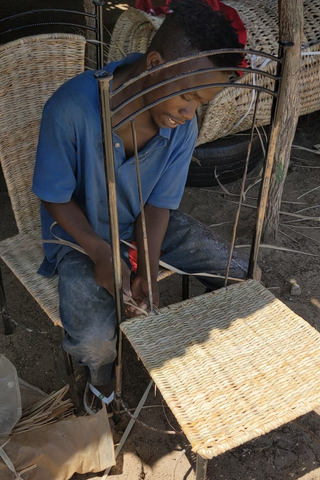Basket weaver Maputo Mocambique