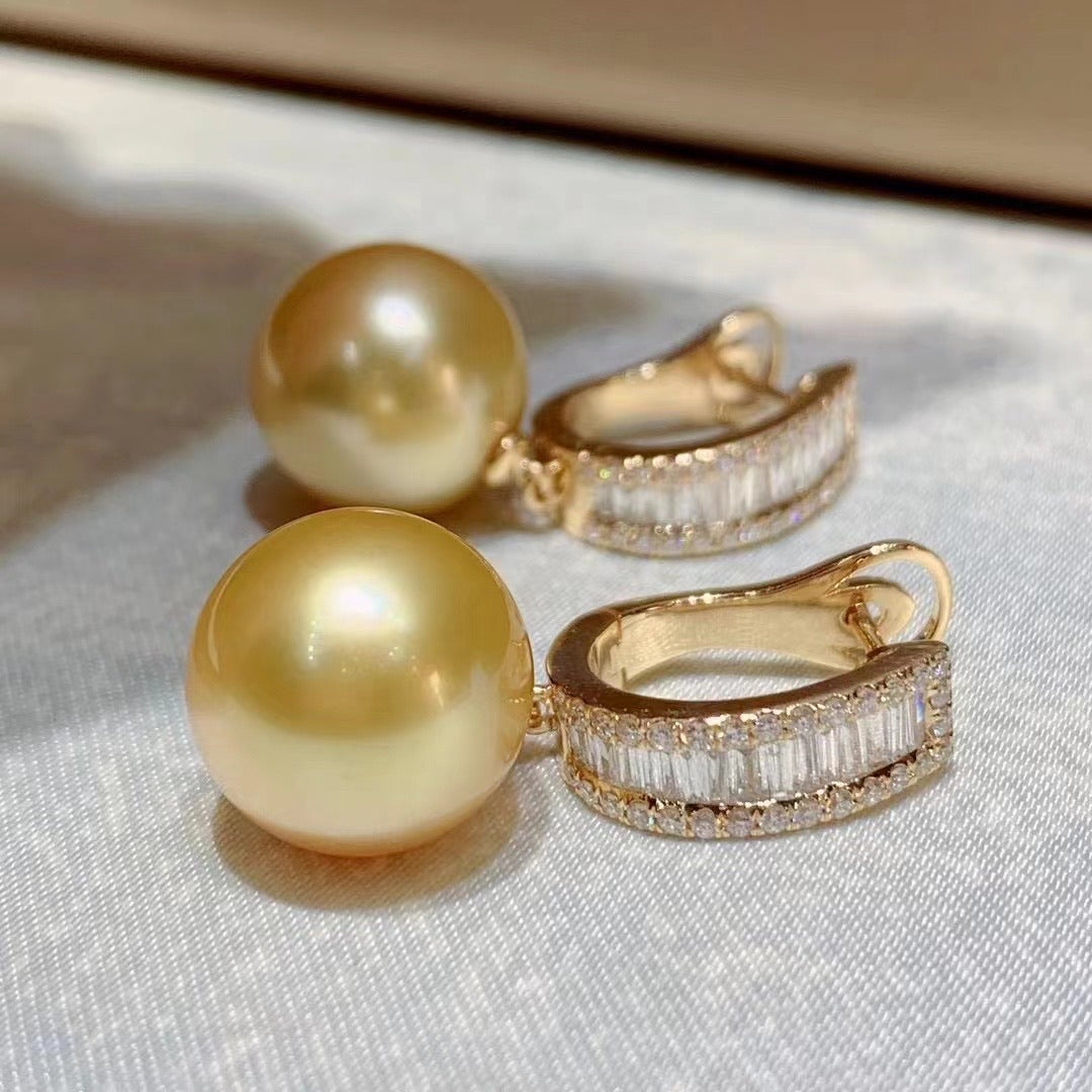 Chakin | Diamond & South Sea pearl Earrings – ANNIE CASE FINE JEWELRY