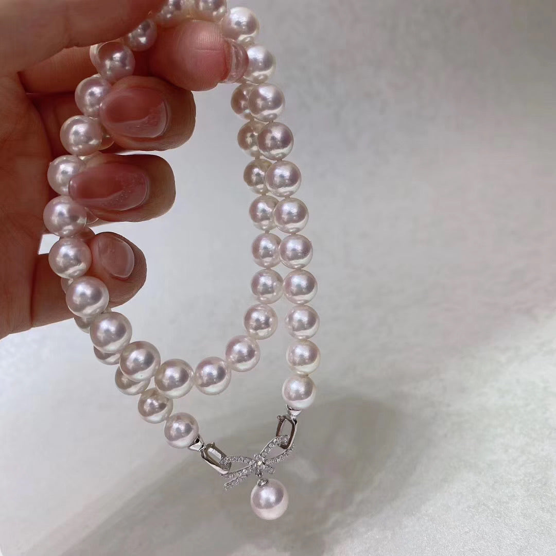 Japanese akoya saltwater pearl necklace – ANNIE CASE FINE JEWELRY