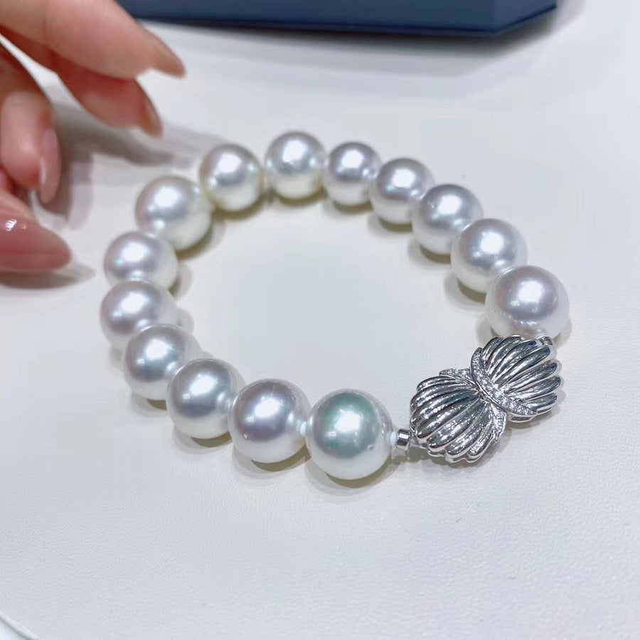 12.1-15.7mm Australian white south sea pearl Bracelet – ANNIE CASE FINE ...