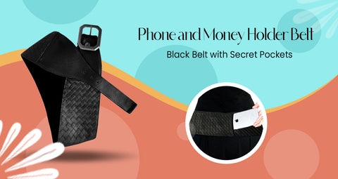 Black Belt with Secret Pockets