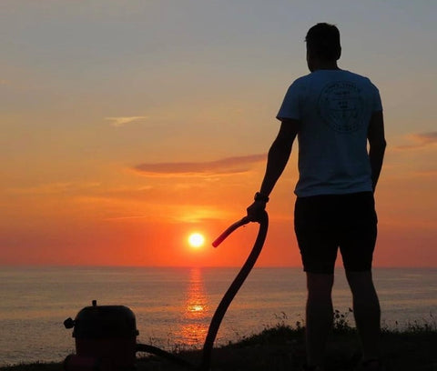 Henry Hoover on tour sunset 