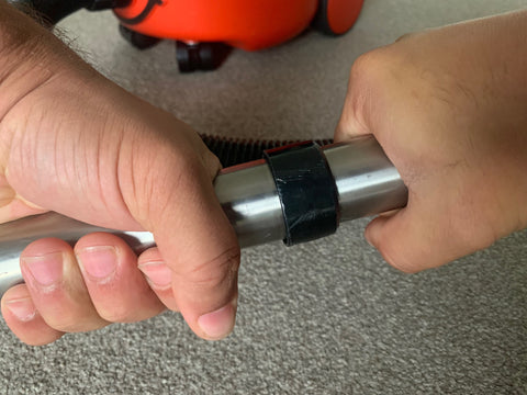 how to separate henry hoover metal pipes that are stuck together