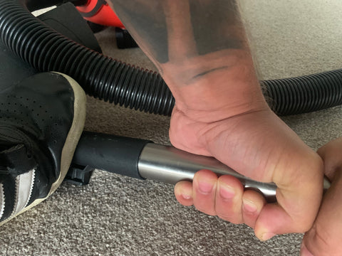 how to remove henry hoover floor head metal pipes stuck
