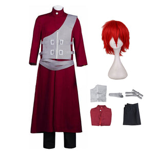 Anime Cosplay Fifth Kazekage Gaara Cosplay Costume Red Outfit For Halloween Carnival
