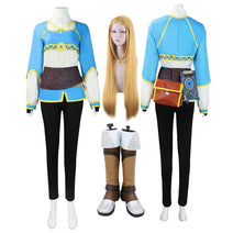Kids/Adults Costume Princess Zela Whole Set Costume+Wigs+Shoes Halloween Cosplay Outfit Set Nav Image 1