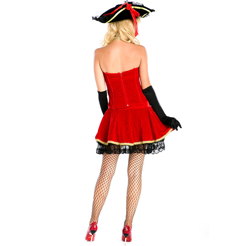 Adult Womens Sexy Royal Pirate Lady Costume Halloween Stage Performance Party Procosplayshop 4600