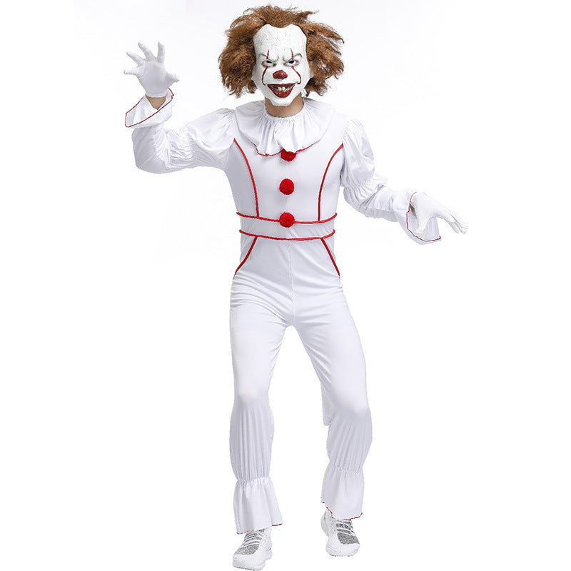 Unisex White Clown Suit Cosplay Costume – ProCosplayShop