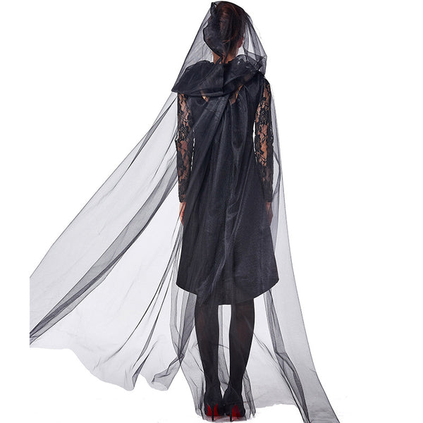 Women Vampire Black Cosplay Costume Dress For Halloween Party Performa ...