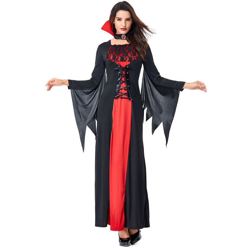 Women Vampire Cosplay Costume Dress For Halloween Party Performance ...