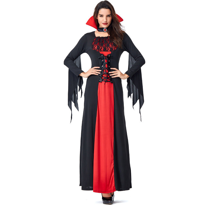 Women Vampire Cosplay Costume Dress For Halloween Party Performance ...