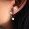 Akoya Pearl Gold Hoop Earrings