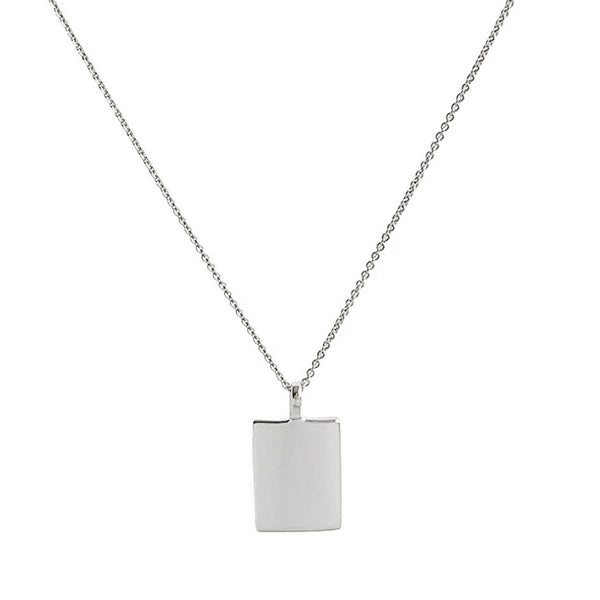 Engravable Rectangle Pendant Necklace– Michele Varian Shop