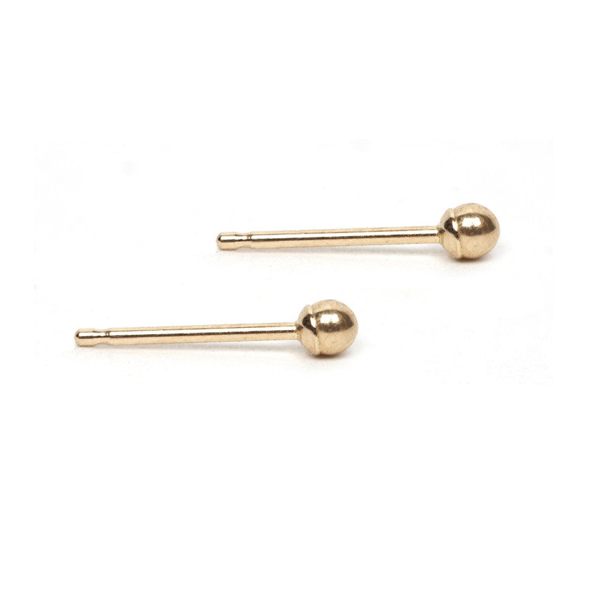 Tiny Gold Ball Stud Earring – Michele 