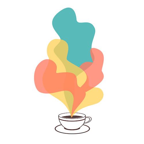 logo profil aromatique du café