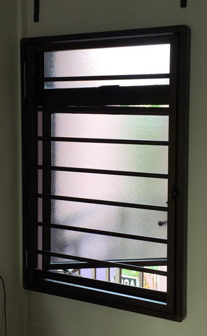 Aluminium window grilles