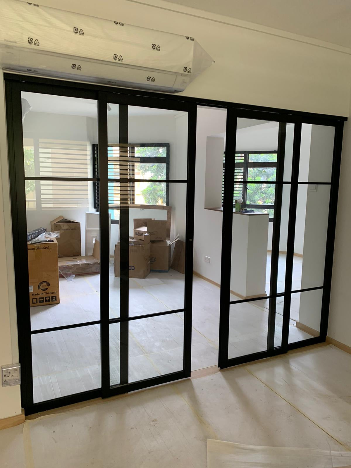 Gd005 Sliding Glass Doors With Aluminium Frame Metal And Aluminium Fabrication