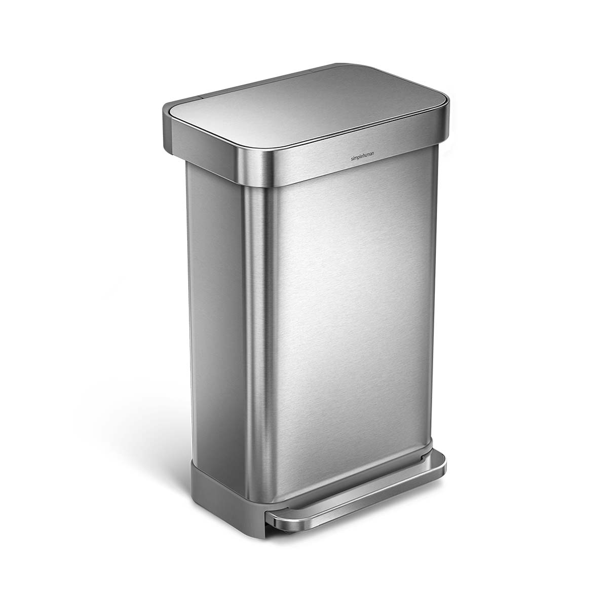 simplehuman 45L rectangular liner pocket step can product support