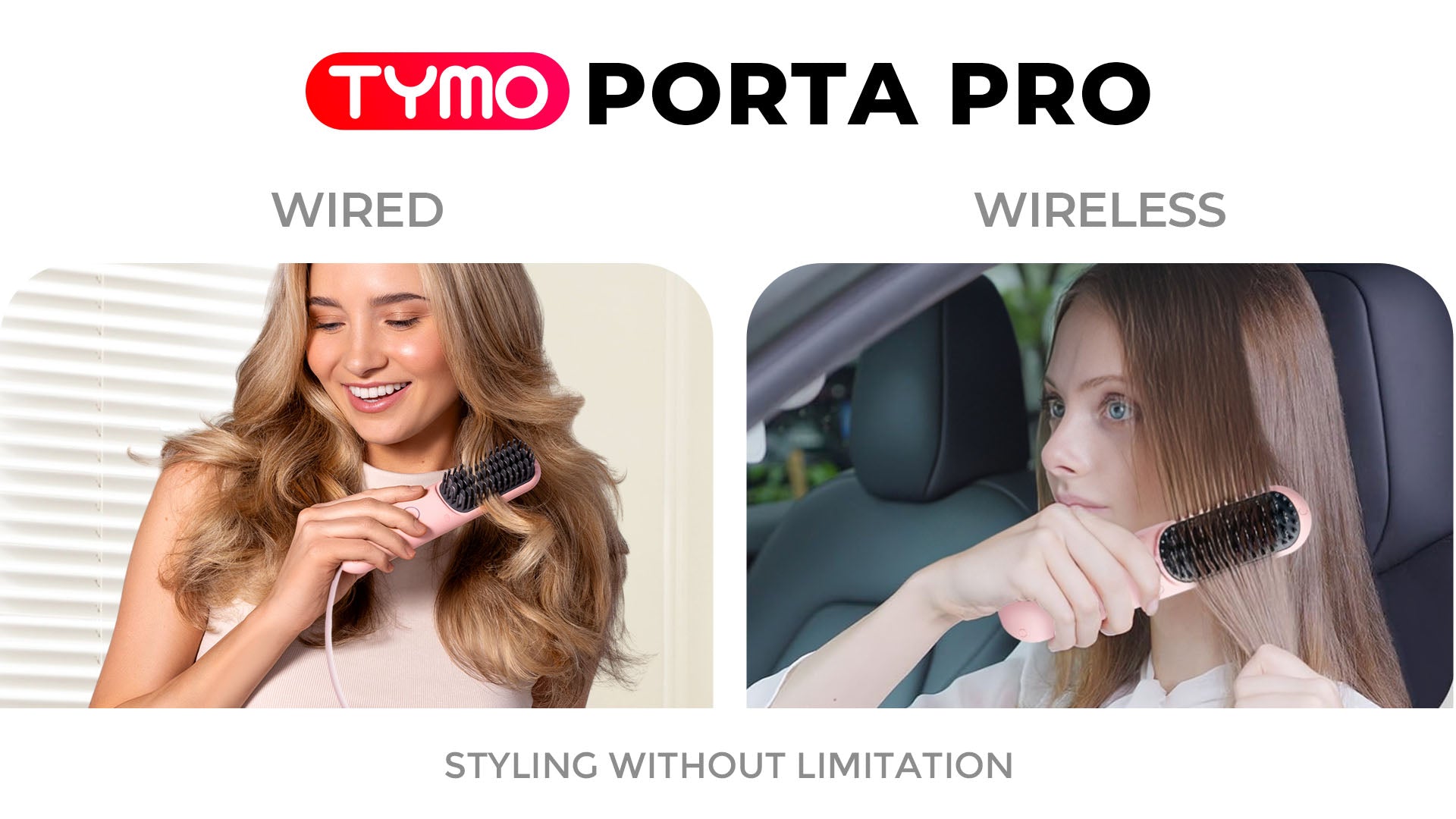 TYMO PORTA PRO CORDLESS HAIR STYLE BRUSH