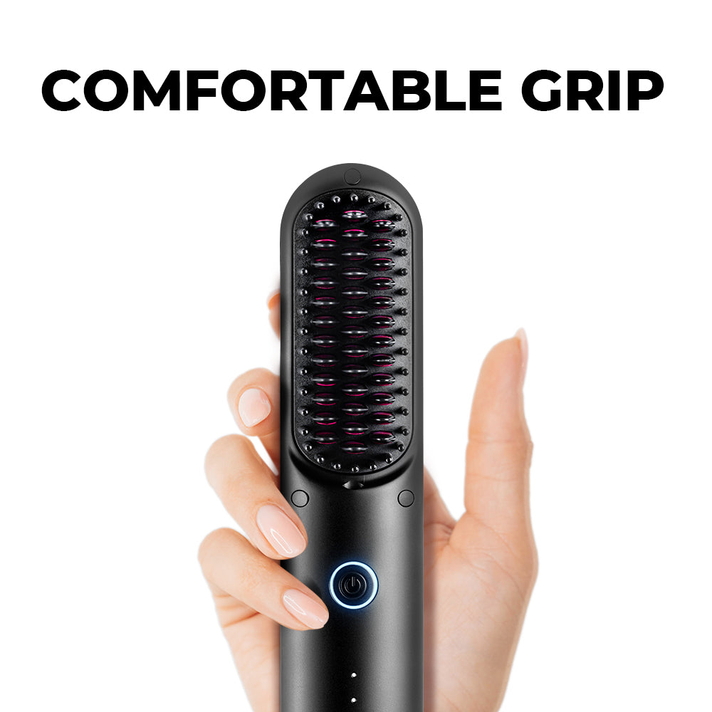 Tymo porta hair straightening brush, Beauty & Personal Care, Hair on  Carousell