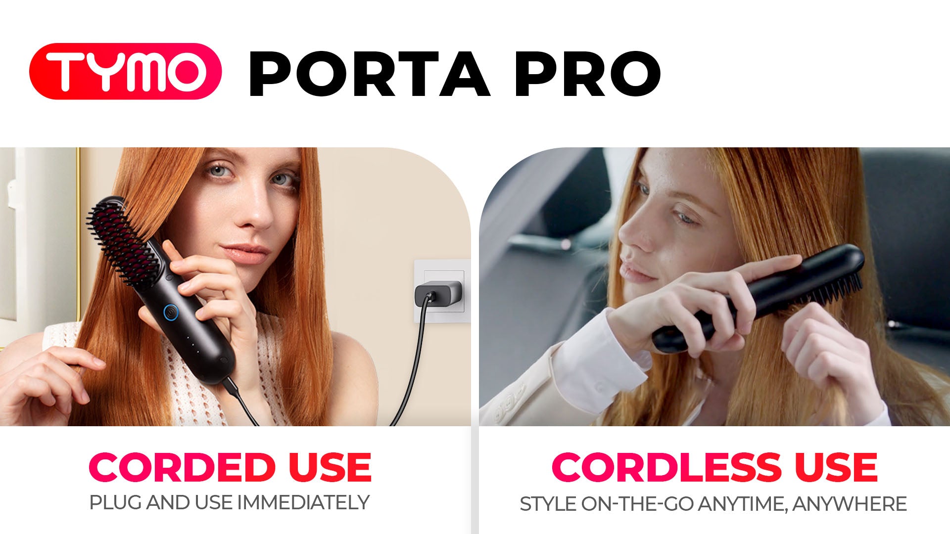 TYMO PORTA PRO CORDLESS HAIR STYLE BRUSH