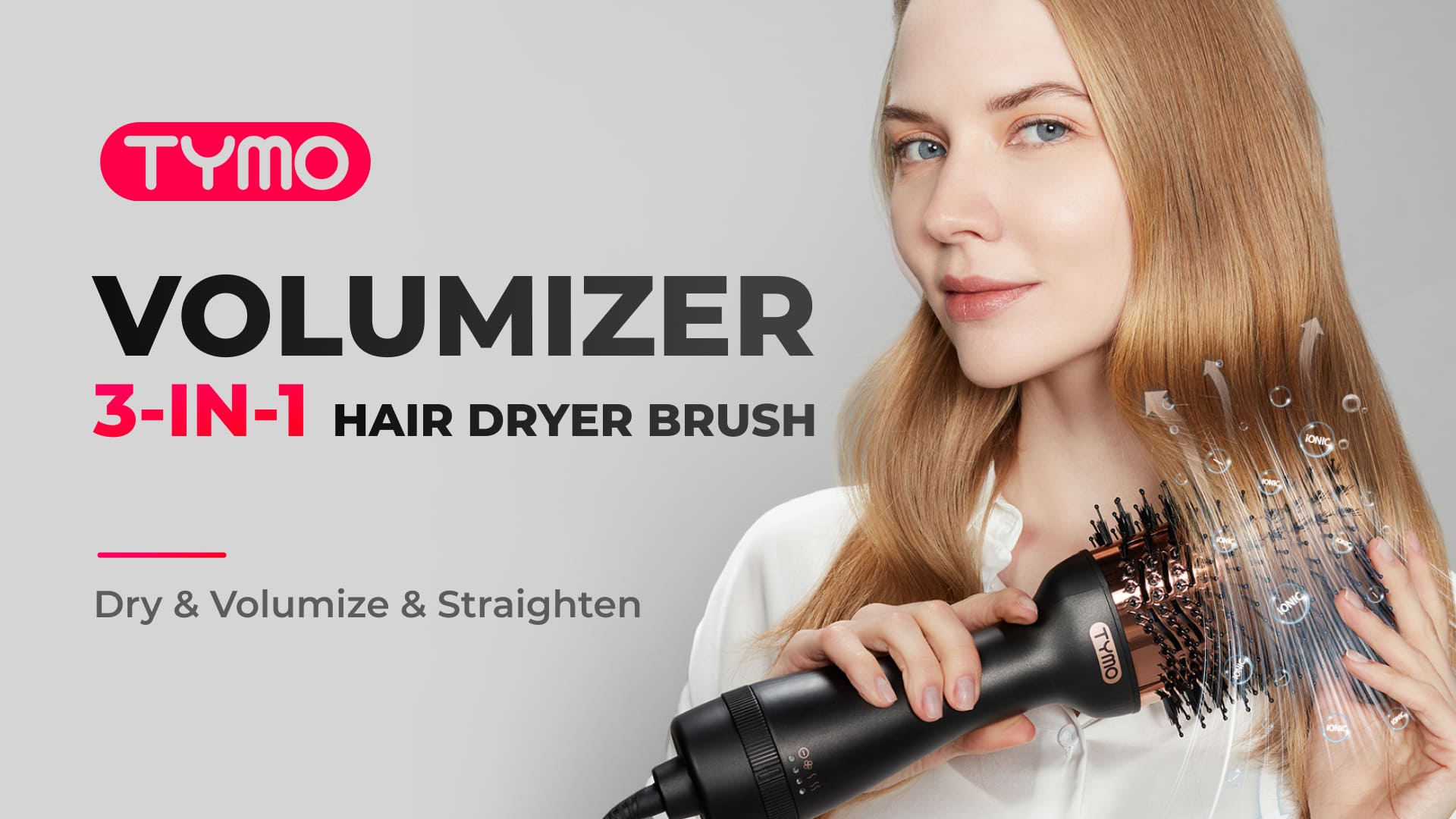 tymo Hair Dryer Brush - TYMO Ionic Blow Dryer Brush & Volumizer