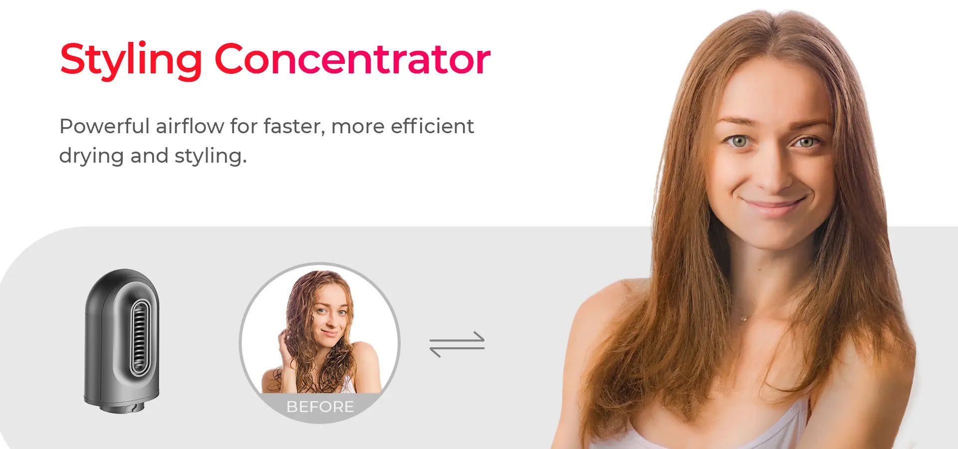 TYMO-AIREXCEL-HIGH-SPEED-BLOW-DRYER-BRUSH-STYLING-CONCENTRATOR