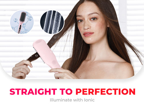 TYMO iONIC PINK Hair Straightener Brush