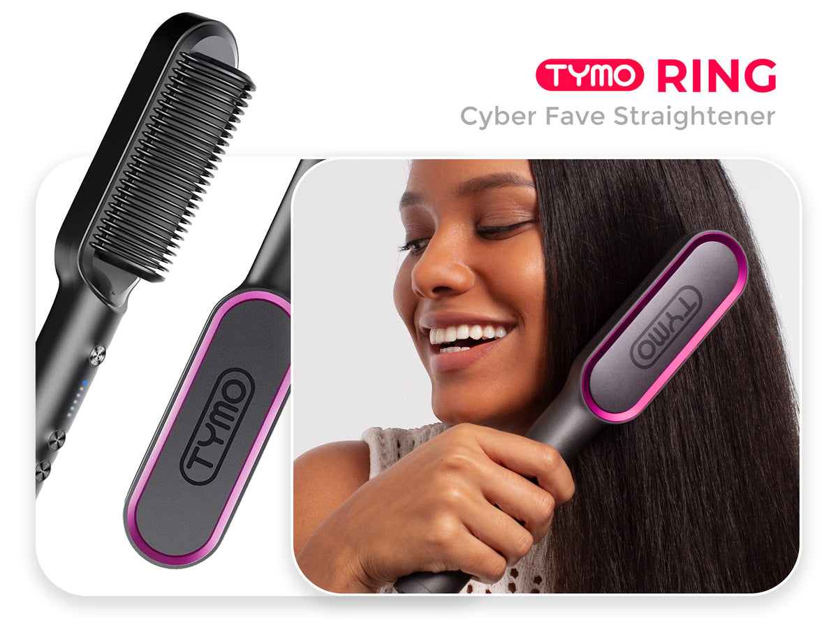 tymo ring hair straightener brush