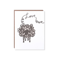 Egg Press Love Ewe Card