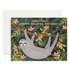 Rifle Paper Co. Sloth Belated Birthday Card
