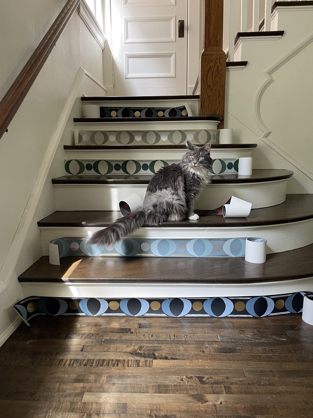 Lune Borders on stairs | Nathalie Lete x Hygge & West