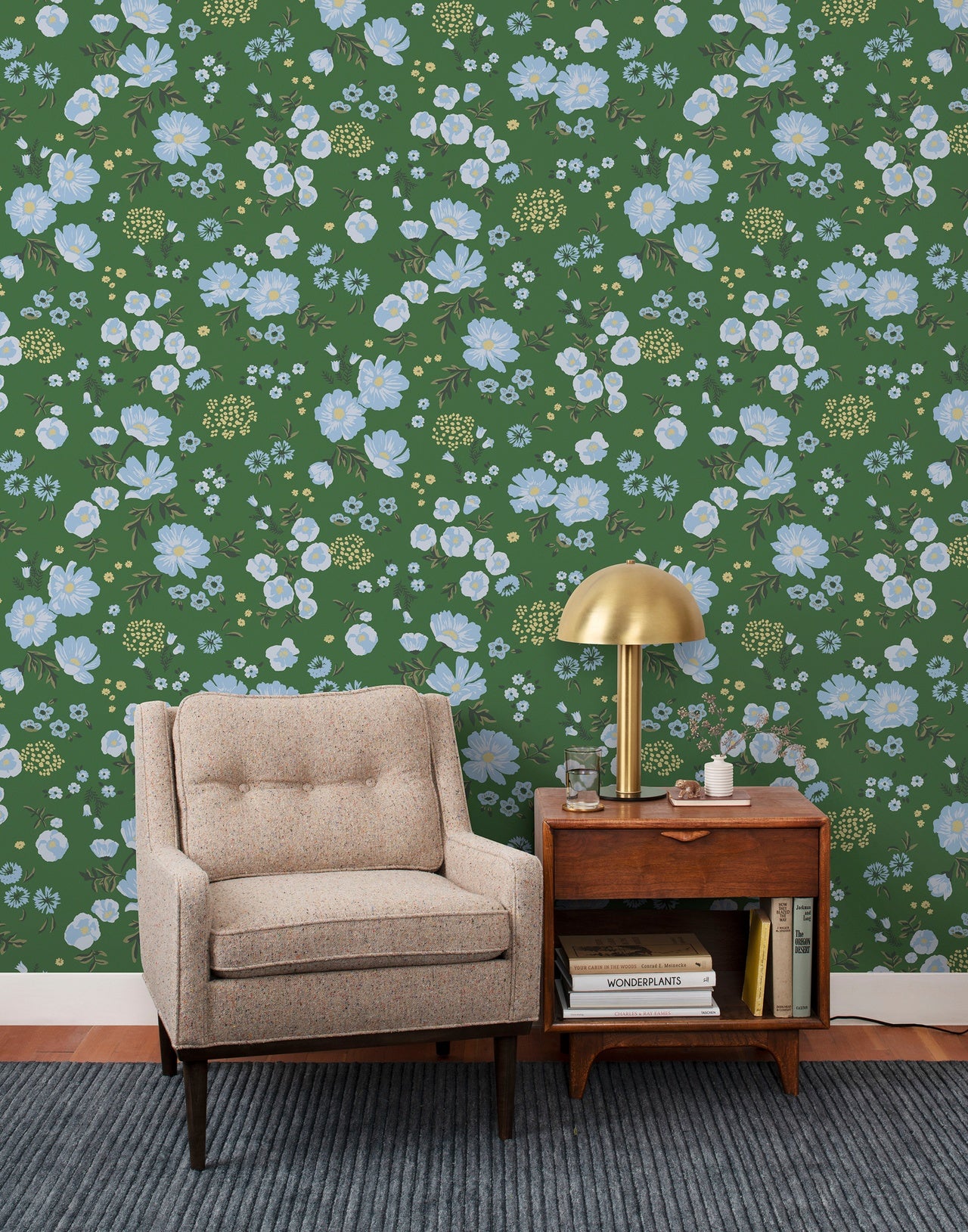 Cascade Meadow wallpaper in Juniper by Schoolhouse + Hygge & West