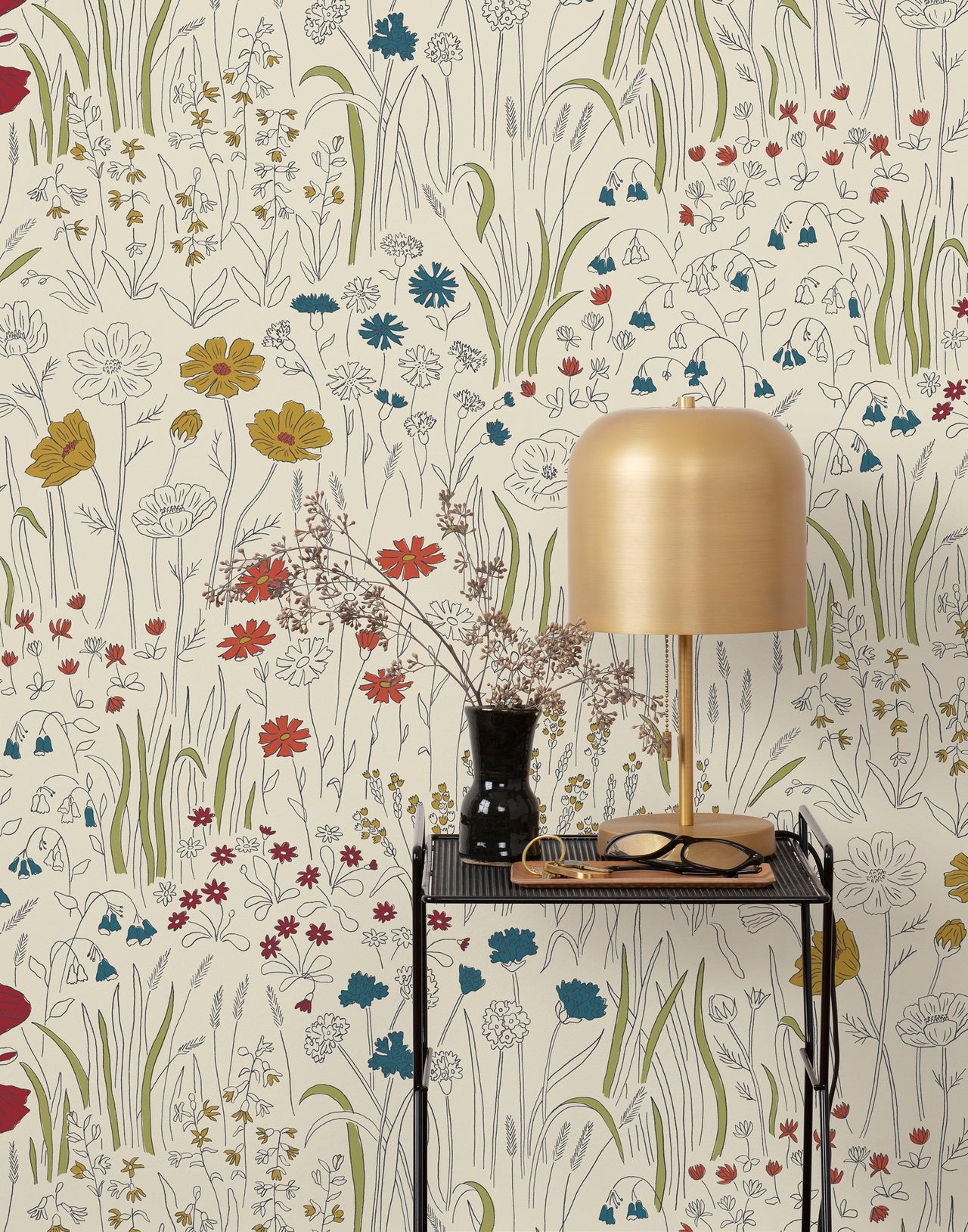 Alpine Garden wallpaper in Primary by Schoolhouse + Hygge & West