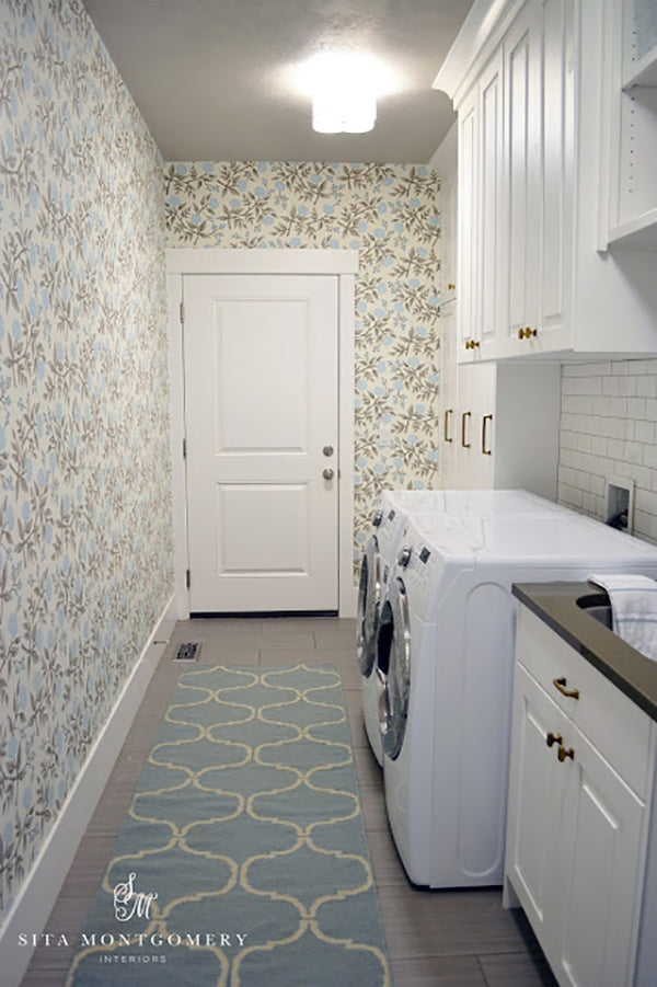 Before and After: Peonies Laundry Room | Hygge & West