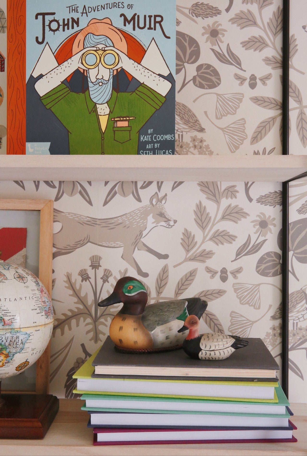 Mary Lauren brought antiques, like this duck figures, into the space to add more character and old-world charm.